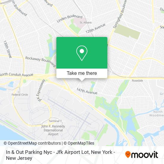 Mapa de In & Out Parking Nyc - Jfk Airport Lot