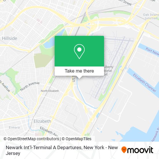 Mapa de Newark Int'l-Terminal A Departures