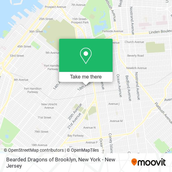 Mapa de Bearded Dragons of Brooklyn