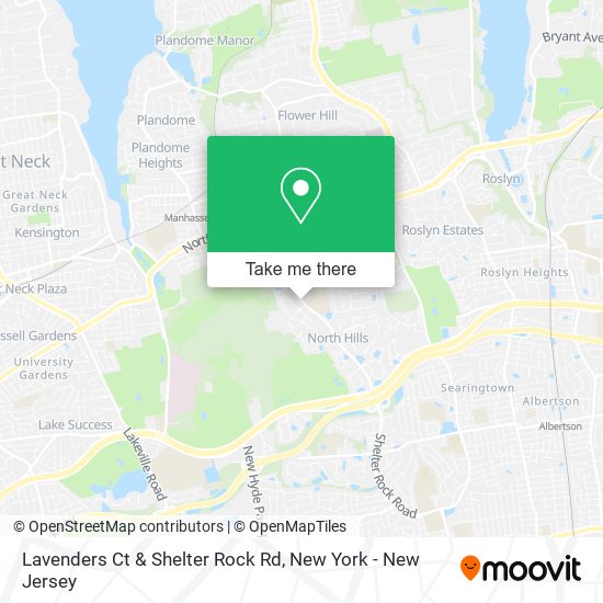Lavenders Ct & Shelter Rock Rd map