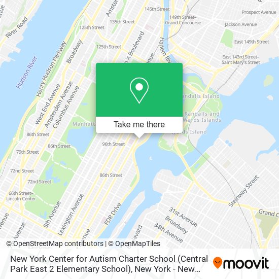 New York Center for Autism Charter School (Central Park East 2 Elementary School) map