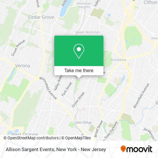 Allison Sargent Events map