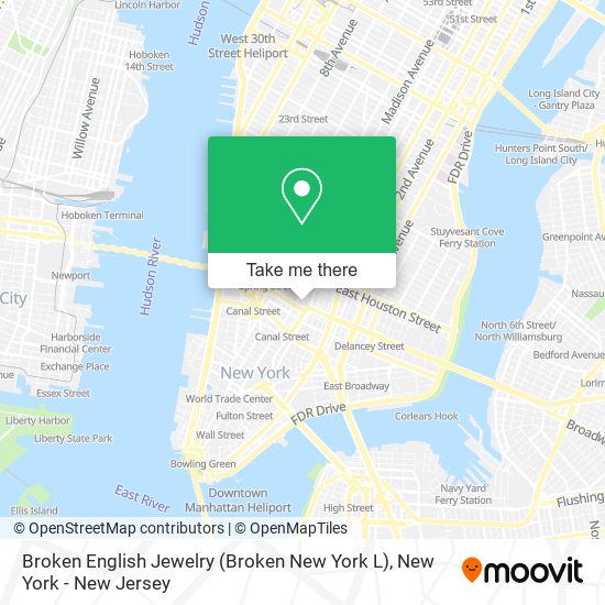 Mapa de Broken English Jewelry (Broken New York L)