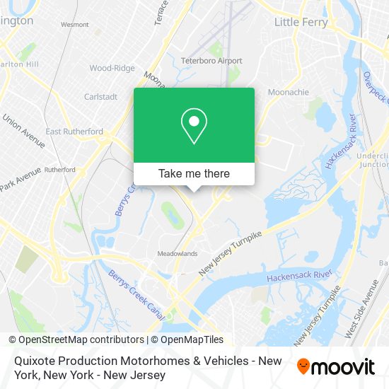 Mapa de Quixote Production Motorhomes & Vehicles - New York