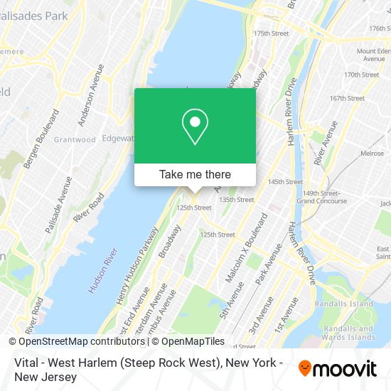 Vital - West Harlem (Steep Rock West) map