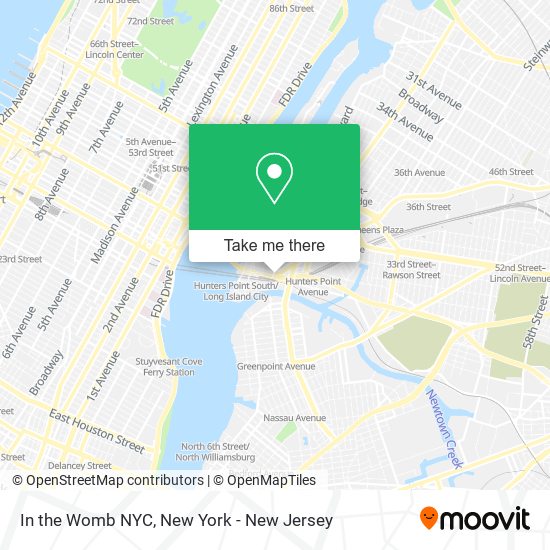 Mapa de In the Womb NYC