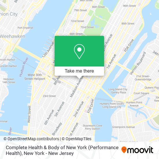 Complete Health & Body of New York (Performance Health) map