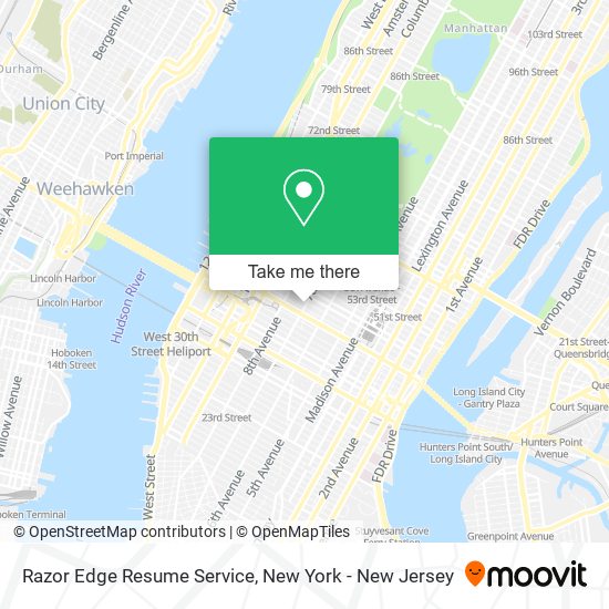 Razor Edge Resume Service map