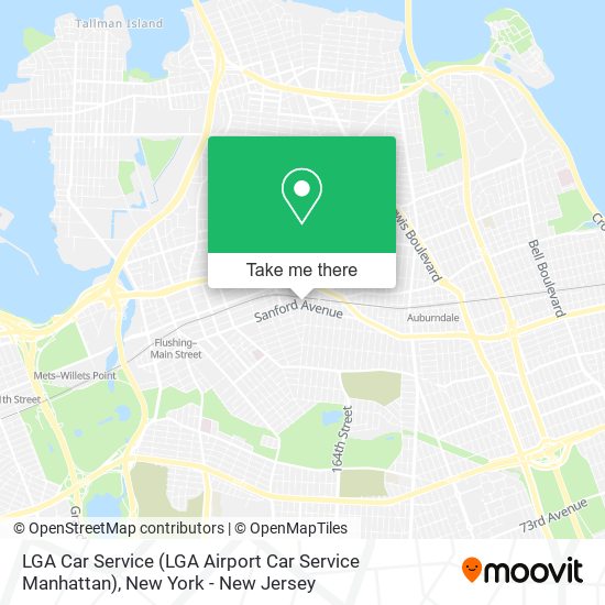 Mapa de LGA Car Service (LGA Airport Car Service Manhattan)