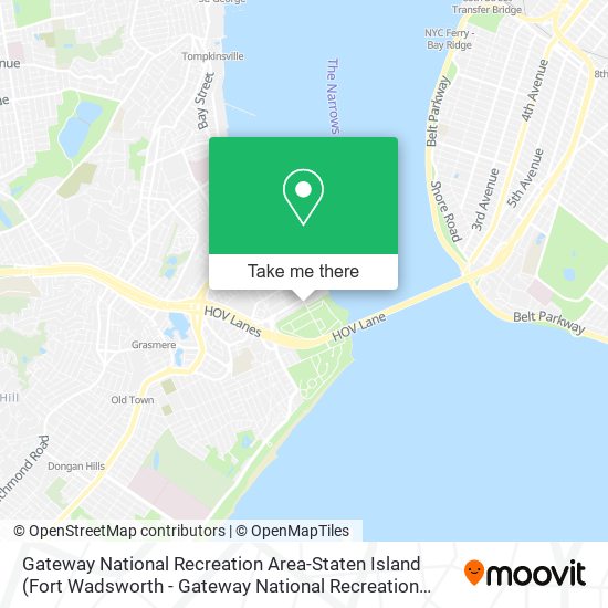 Gateway National Recreation Area-Staten Island (Fort Wadsworth - Gateway National Recreation Area) map