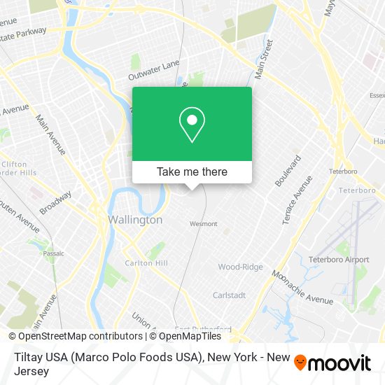 Mapa de Tiltay USA (Marco Polo Foods USA)