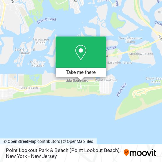 Point Lookout Park & Beach map