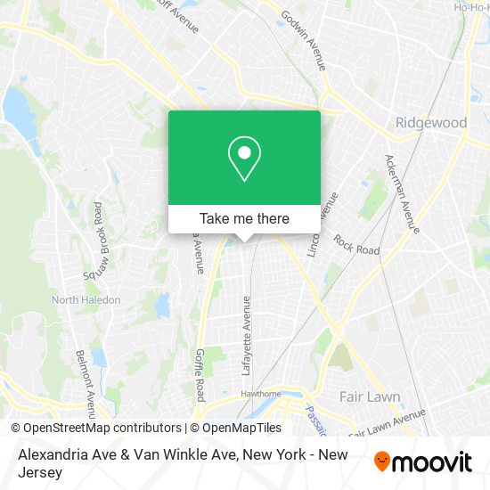 Alexandria Ave & Van Winkle Ave map
