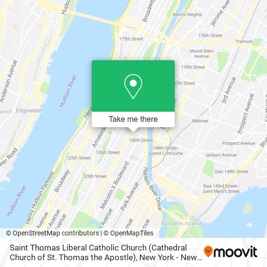 Mapa de Saint Thomas Liberal Catholic Church (Cathedral Church of St. Thomas the Apostle)