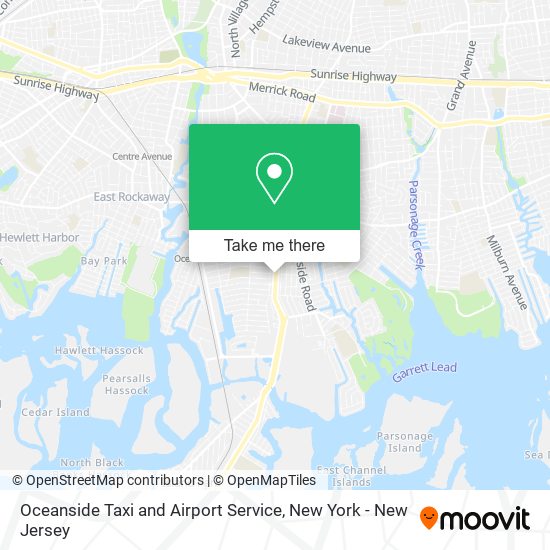Oceanside Taxi and Airport Service map