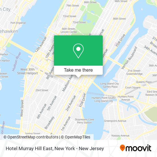 Mapa de Hotel Murray Hill East