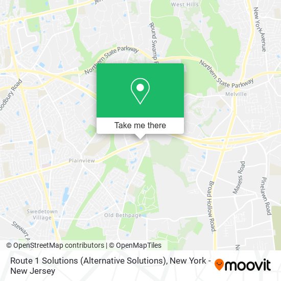 Route 1 Solutions (Alternative Solutions) map