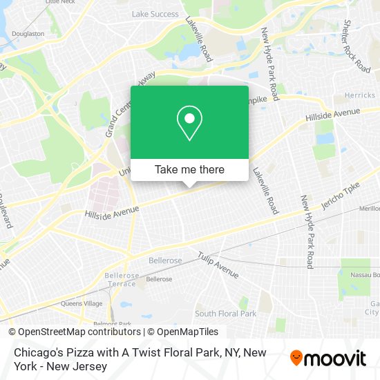 Chicago's Pizza with A Twist Floral Park, NY map