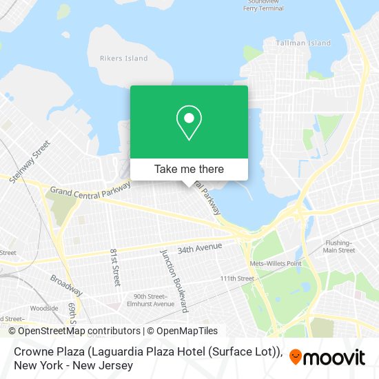 Crowne Plaza (Laguardia Plaza Hotel (Surface Lot)) map