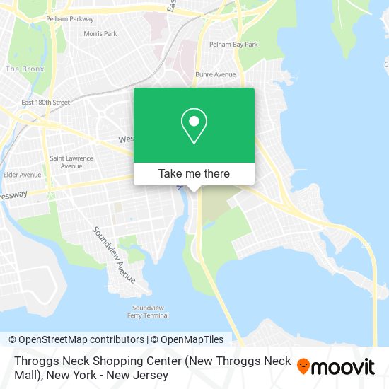 Mapa de Throggs Neck Shopping Center (New Throggs Neck Mall)
