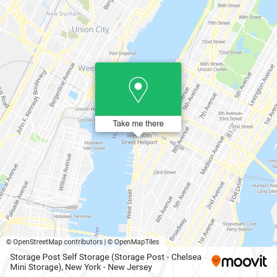 Mapa de Storage Post Self Storage (Storage Post - Chelsea Mini Storage)