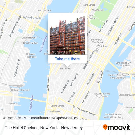 The Hotel Chelsea map