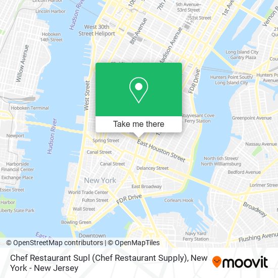Chef Restaurant Supl (Chef Restaurant Supply) map