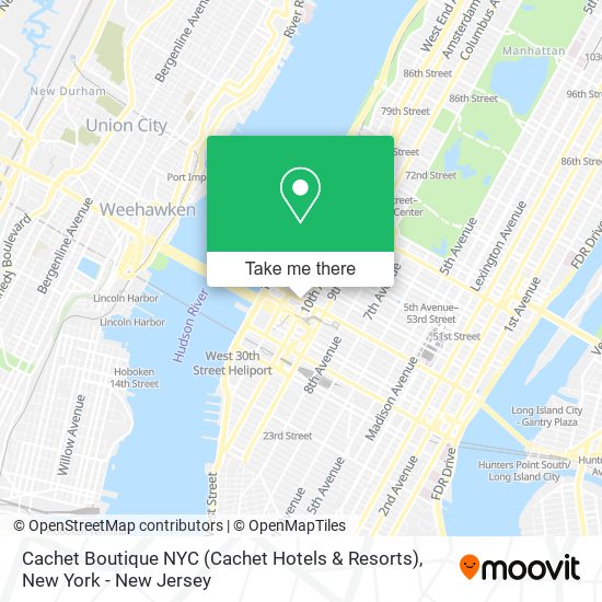 Mapa de Cachet Boutique NYC (Cachet Hotels & Resorts)