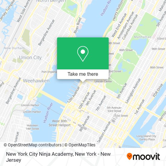 New York City Ninja Academy map