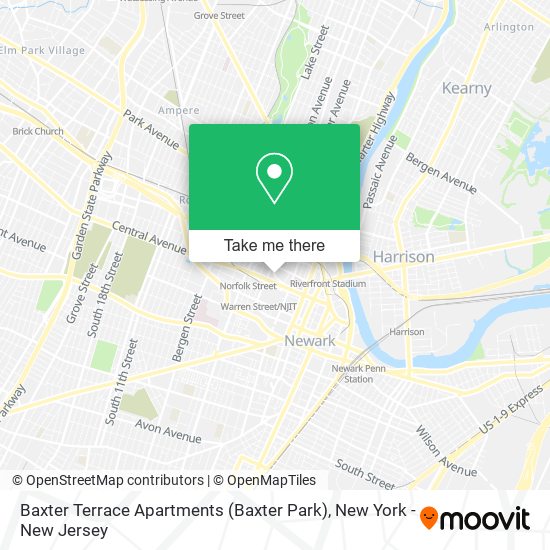Baxter Terrace Apartments (Baxter Park) map