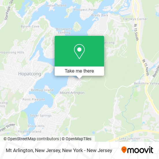 Mt Arlington, New Jersey map