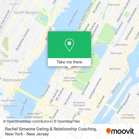 Rachel Simeone Dating & Relationship Coaching map