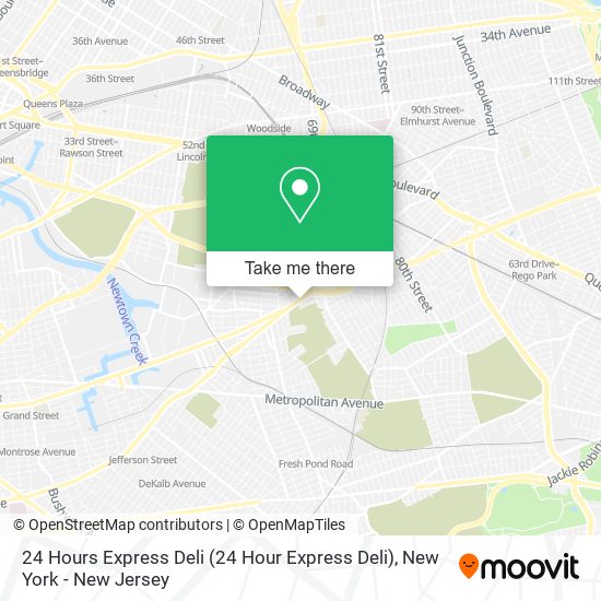 Mapa de 24 Hours Express Deli