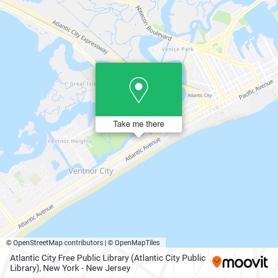 Atlantic City Free Public Library map