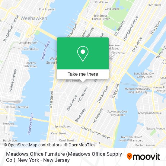 Mapa de Meadows Office Furniture (Meadows Office Supply Co.)