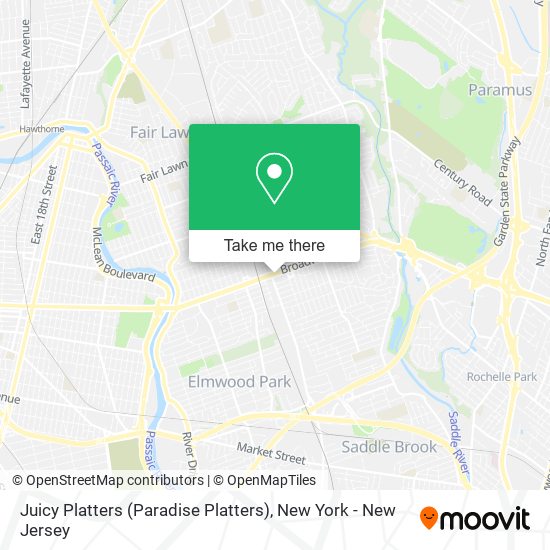 Juicy Platters (Paradise Platters) map