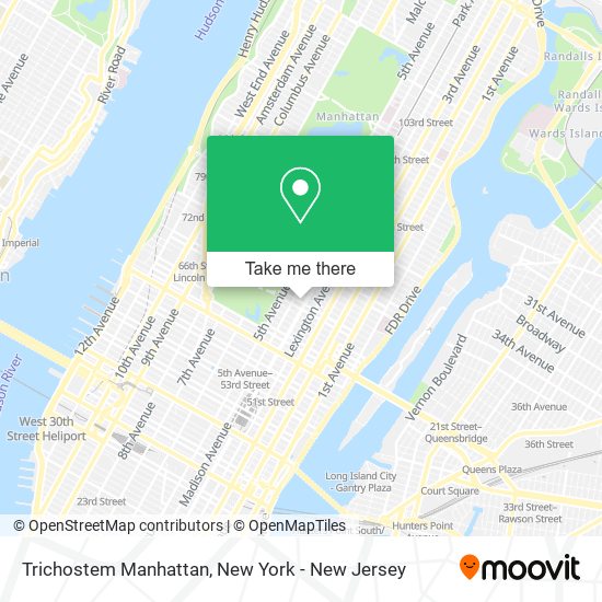 Mapa de Trichostem Manhattan