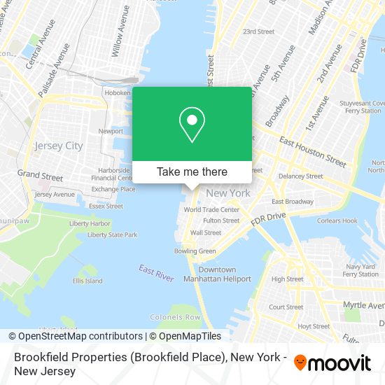 Mapa de Brookfield Properties (Brookfield Place)