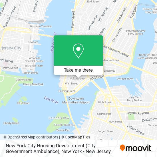 New York City Housing Development (City Government Ambulance) map