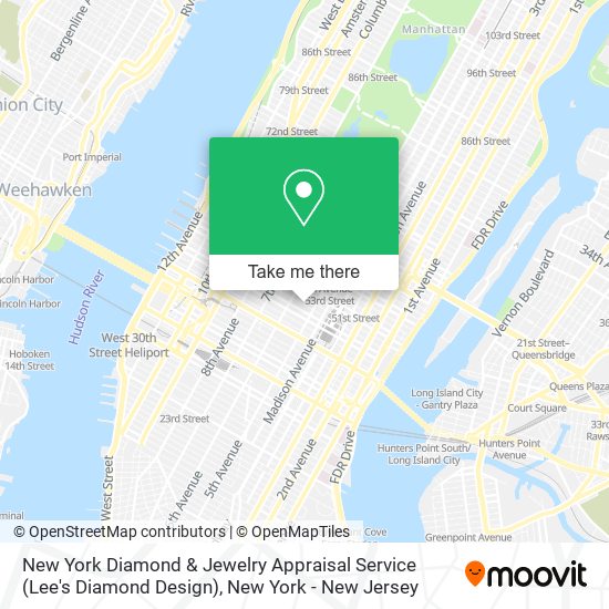 Mapa de New York Diamond & Jewelry Appraisal Service (Lee's Diamond Design)