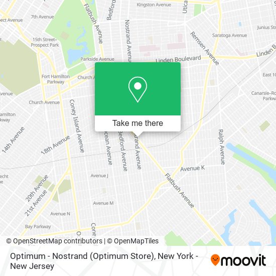 Mapa de Optimum - Nostrand (Optimum Store)