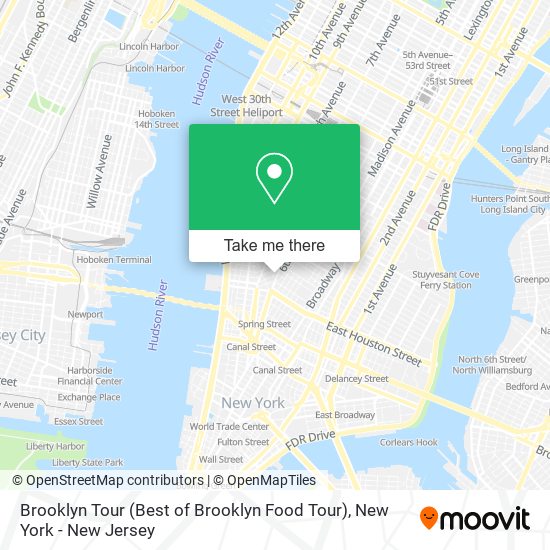 Brooklyn Tour (Best of Brooklyn Food Tour) map