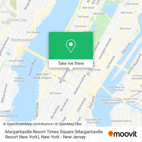 Margaritaville Resort Times Square (Margaritaville Resort New York) map