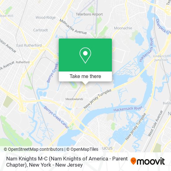Nam Knights M-C (Nam Knights of America - Parent Chapter) map