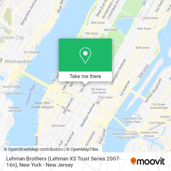 Lehman Brothers (Lehman XS Trust Series 2007-16n) map