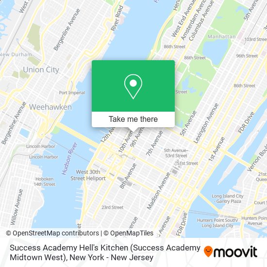 Mapa de Success Academy Hell's Kitchen (Success Academy Midtown West)