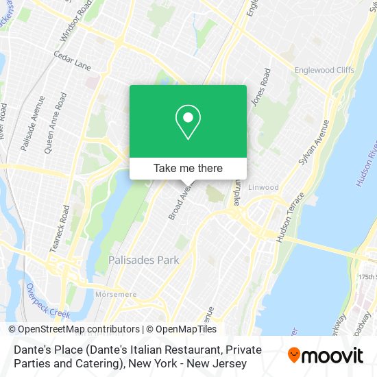 Dante's Place (Dante's Italian Restaurant, Private Parties and Catering) map