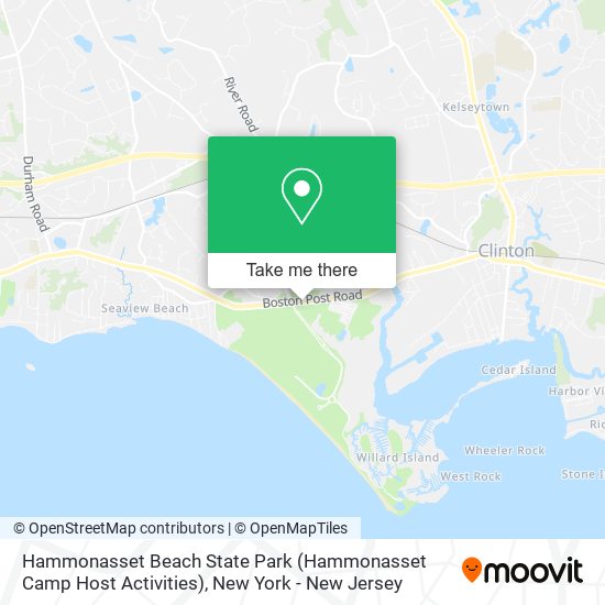 Mapa de Hammonasset Beach State Park (Hammonasset Camp Host Activities)