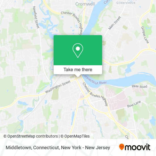 How to get to Middletown Connecticut by Bus or Train