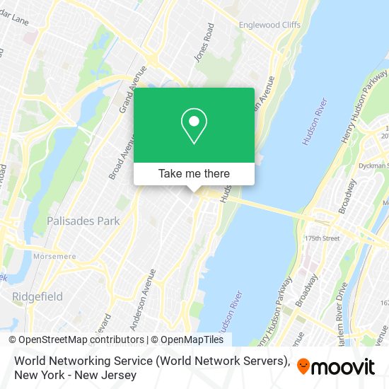 World Networking Service (World Network Servers) map